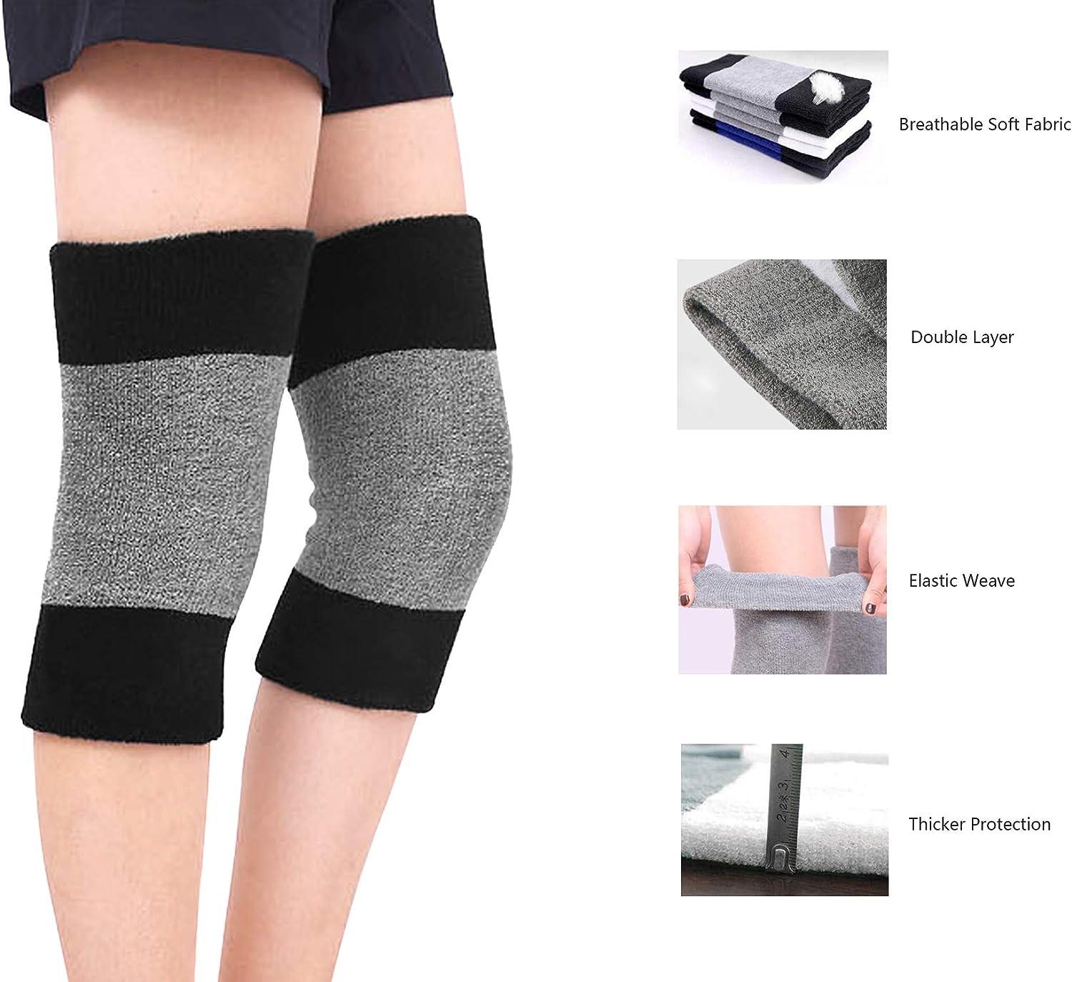 Mùa đông Mềm Nhiệt Nẹp Đầu Gối Bao Tay Ấm Cúng Ấm Trượt Tuyết Đi Xe Đạp Cắm Trại Runing Viêm Khớp Gân Miếng Lót Đầu Gối
