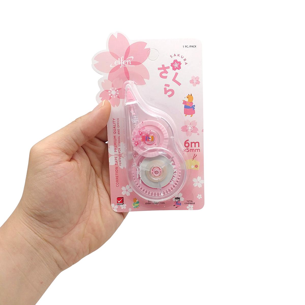 Xóa Kéo Sakura - 5 mm x 6 m - Elfen (Mẫu Màu Giao Ngẫu Nhiên)