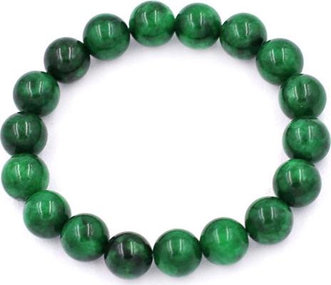 Vòng tay chuỗi hạt Cẩm Thạch Sơn Thủy 10 ly 18 hạt - hợp mệnh Mộc, mệnh Hỏa