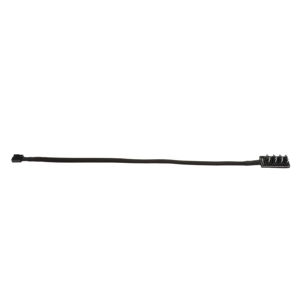 PWM , PC Fans Hub 3pin/4pin Sleeved PWM Fan Splitter Hub Cable