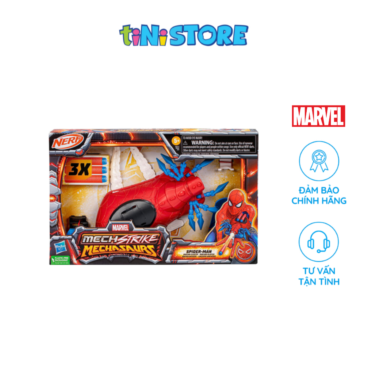 Bộ Đồ Chơi Mô Hình Găng Tay Mech Strike Spider-Man Marvel F6677