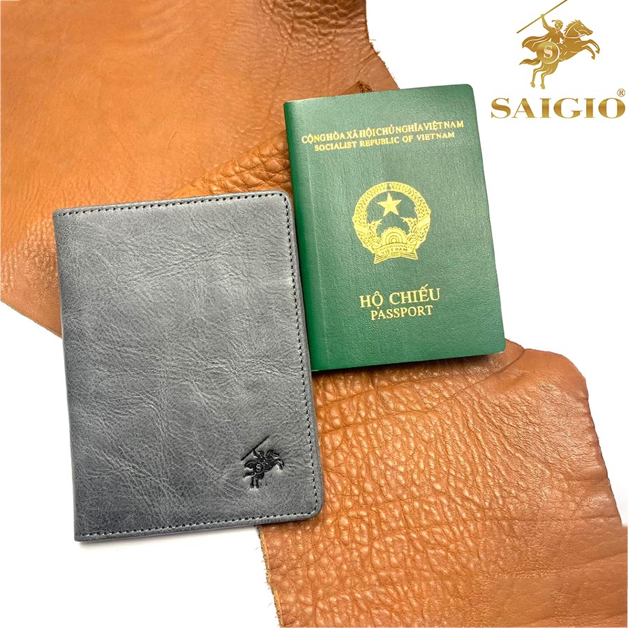 Ví Đựng Hộ Chiếu Passport Nam Nữ Cao Cấp, Da Bò PULL-UP Mềm Mại, Thiết Kế Hiện Đại - Đa Năng, Đựng Được Nhiều Loại Hộ Chiếu, Nhiều Ngăn Thẻ ATM, Đựng Tiền, Vé Máy Bay, Tiện Dụng Khi Đi Du Lịch, Công Tác - Hàng Chính Hãng SAIGIO