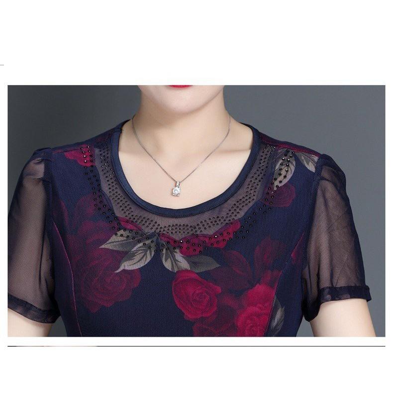 Đầm 2 lớp thun sữa co giãn 4 chiều lứoi
