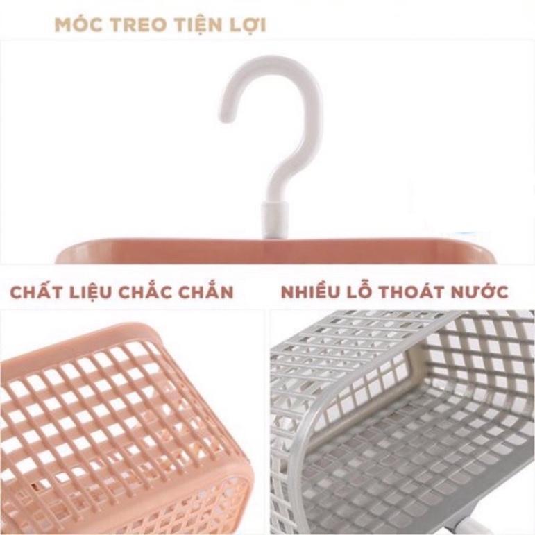 Giỏ Treo Đựng Đồ Nhà Tắm, Phòng Bếp Đa Năng, Rổ Treo Đồ Có Móc Nhựa - Duonghieu6789