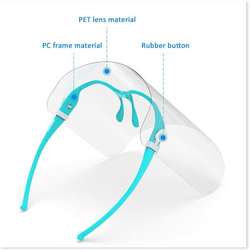 Mặt Nạ Bảo Vệ Toàn Diện Chống Bắn Tia Bọt Nước- Kính Chắn Chống Dịch Covid- Mặt Nạ Chống Giot Bắn - Miếng Che