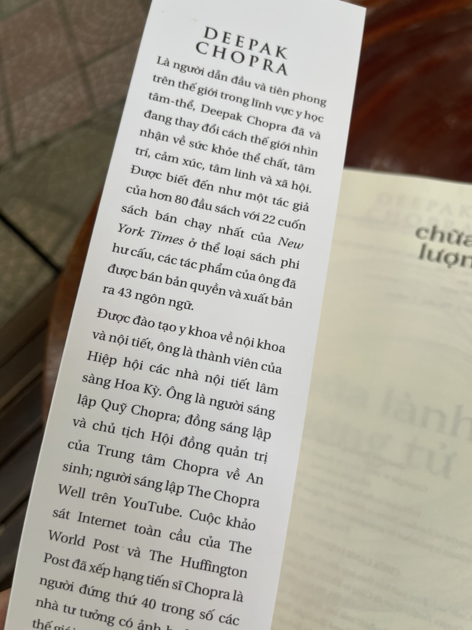 CHỮA LÀNH LƯỢNG TỬ - Deepak Chopra – Lê Hà Lộc & Nguyễn Tăng Phú dịch - Thiện Tri Thức - NXB Thế Giới– Bìa mềm