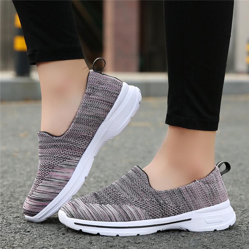Giày Sneaker Thể Thao Đế Mềm Cho Nữ