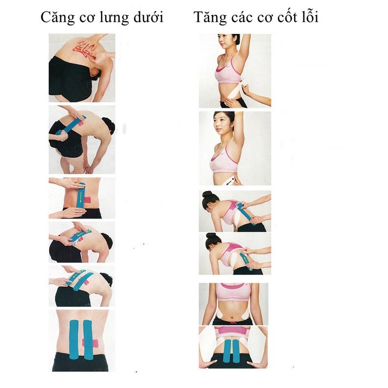 Freeship Băng cuốn thể thao KINESIOLOGY chống chấn thương bảo vệ cơ thể đầu gối khi tập Gym chống nước tiện dụng