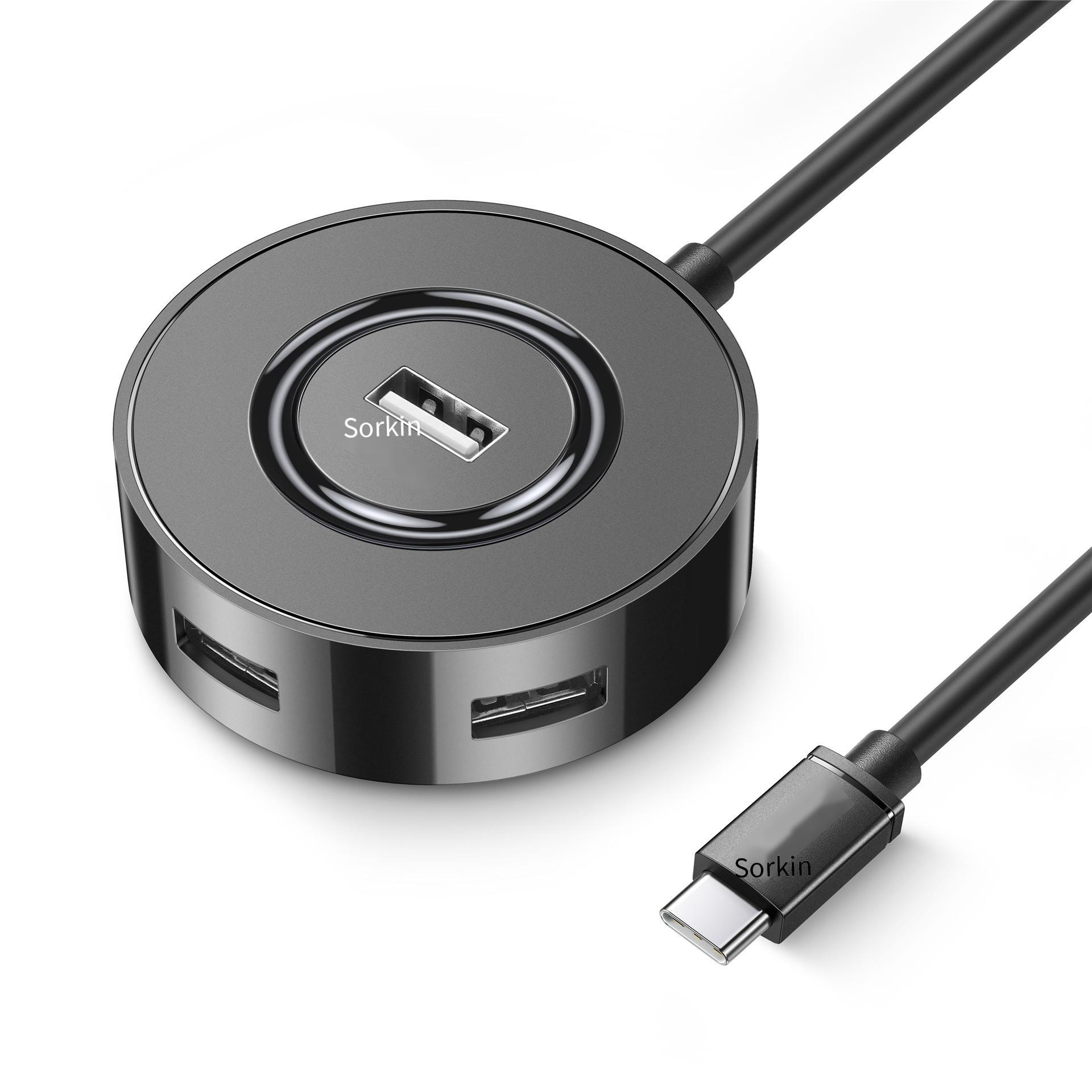 Giao hàng nhanh Jason tốc độ cao USB2.0 bốn cổng HUB trung tâm máy tính đa giao diện một kéo bốn đế cắm HUB hub
