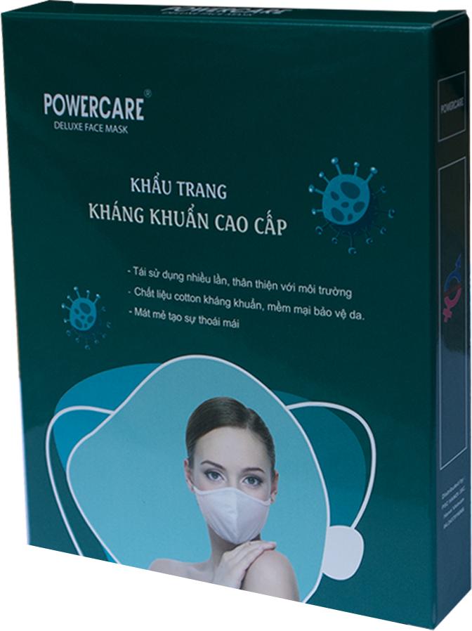 Khẩu trang vải Kháng Khuẩn Powercare Hộp 3 Chiếc - Combo 3
