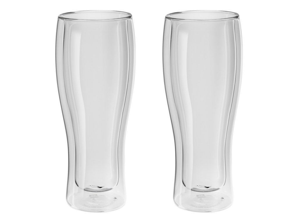 Set 2 cốc uống bia thủy tinh 2 lớp ZWILLING SORRENTO BAR BIERGLASSET 410 ML Hàng Chính Hãng