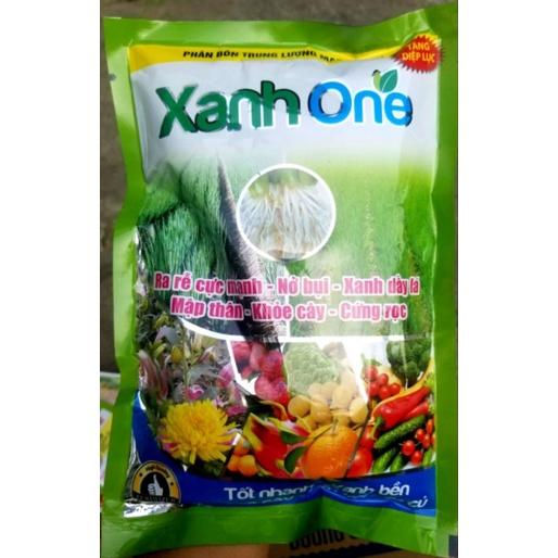 Phân bón cao cấp Xanh One 1kg, Magie sunfat, phân dạng hạt mì chính, xanh cây, ra rễ mạnh