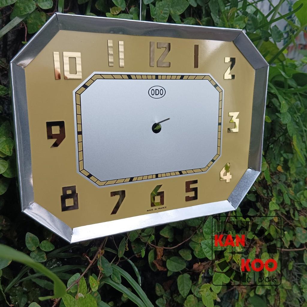 Mặt số nhôm đồng hồ treo tường cổ Odo, mặt bát giác ngang Kankoo Clock bao gồm viền
