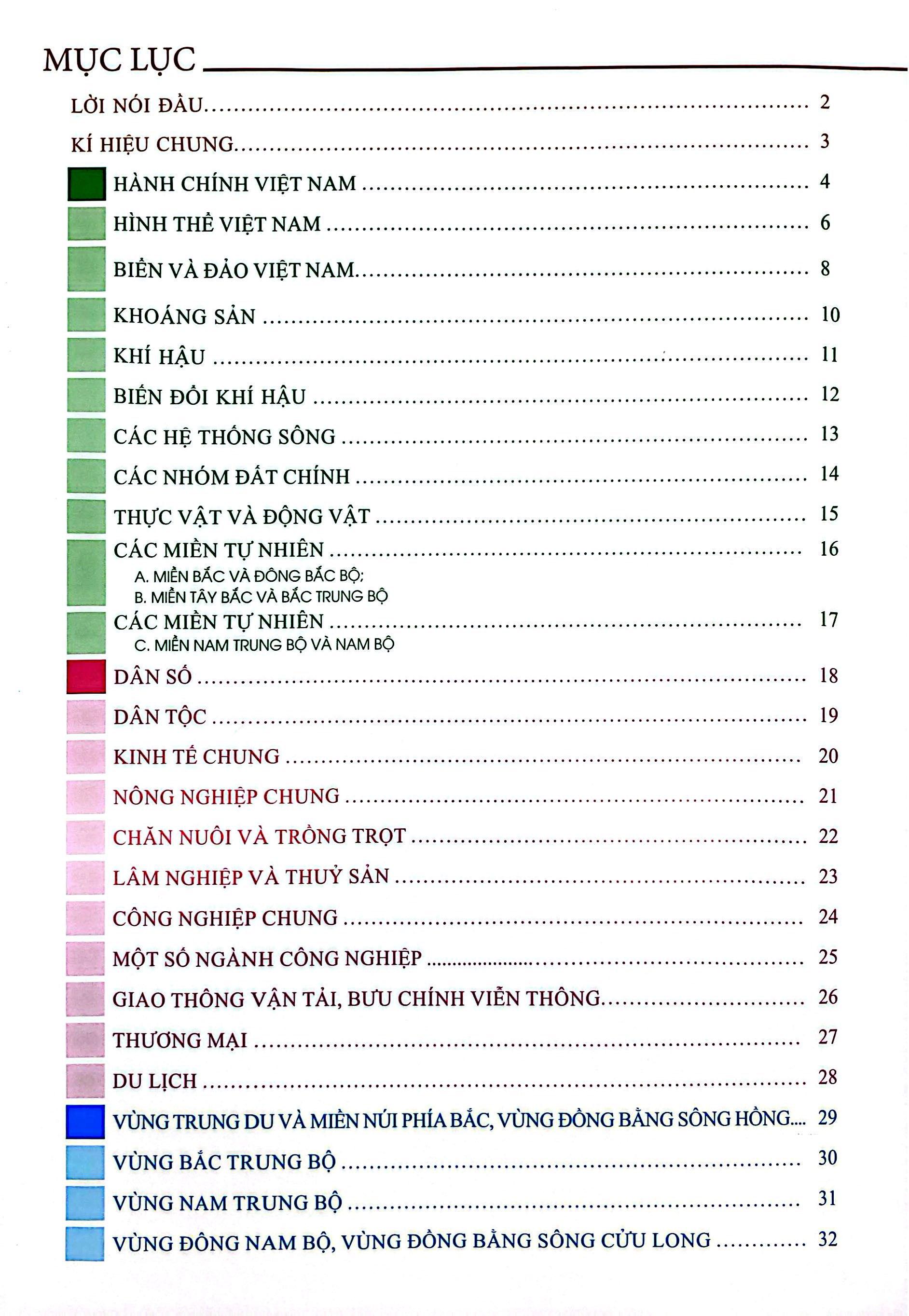 Sách - Atlat Địa Lí Việt Nam (Chỉnh Sửa Năm 2025)