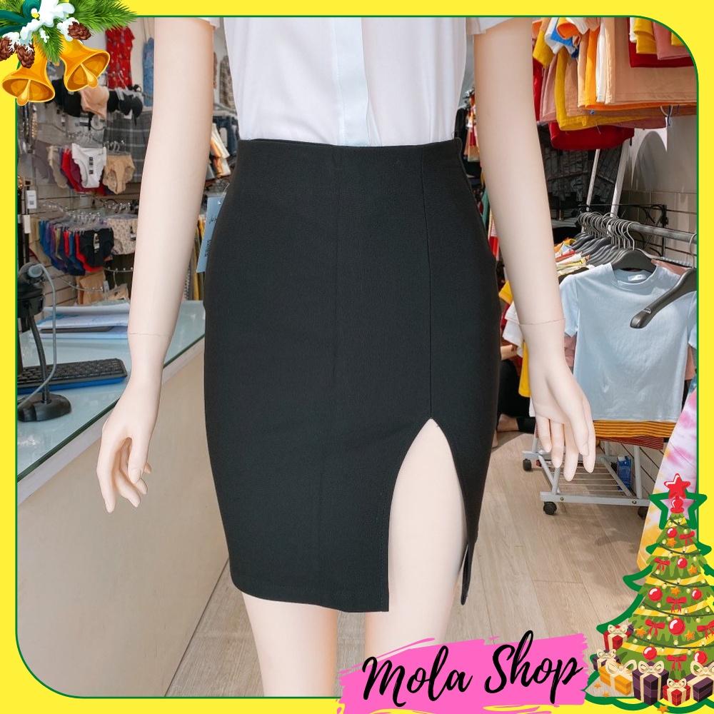 Chân Váy Bút Chì Công Sở Xẻ Tà Trước MSCV158