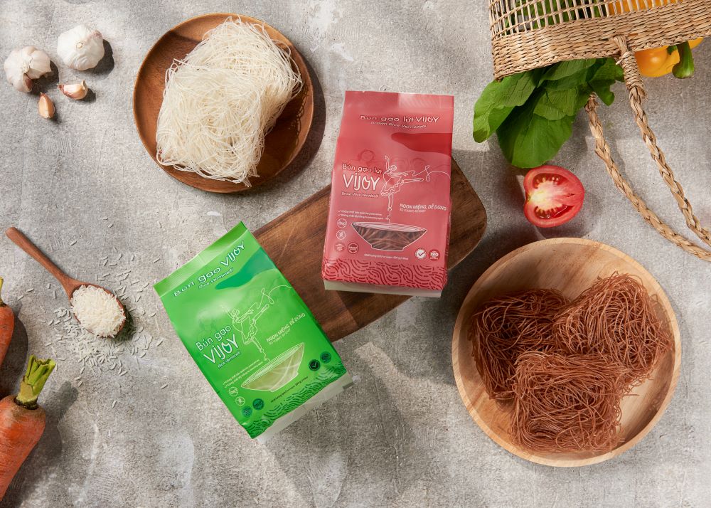BÚN GẠO LỨT VIJOY 200G- Bún gạo lứt cao cấp/ Bún ngon mềm dai/ Health/ Dinh dưỡng