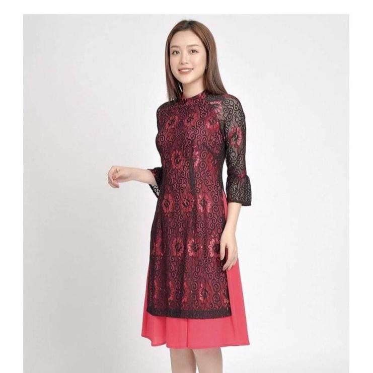 ÁO DÀI CÁCH ĐIỆU REN CAO CẤP