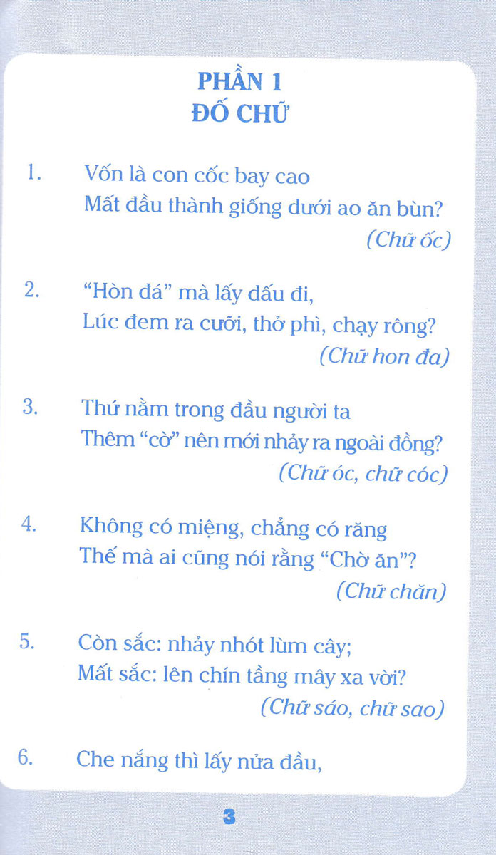 500 Câu Đố Luyện Trí Thông Minh