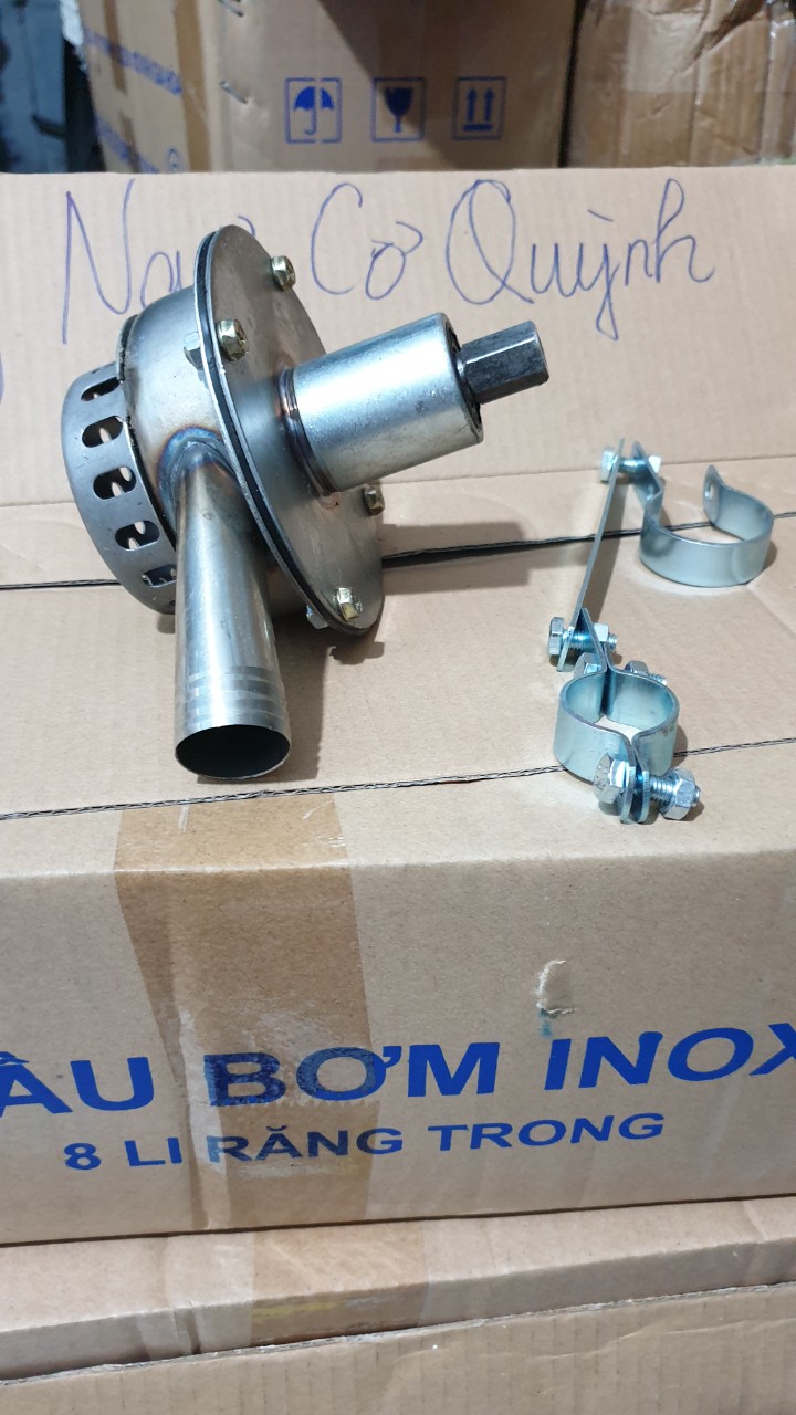 Đầu bơm nước INOX gắn máy cắt cỏ