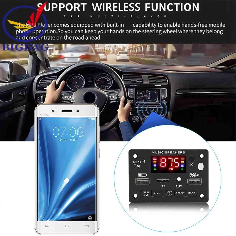Bảng Mạch Khuếch Đại Âm Thanh Bluetooth 5.0 MP3 DC 7-24V 2x40W Chuyên Dụng Cho Xe Hơi / Nhà Cửa