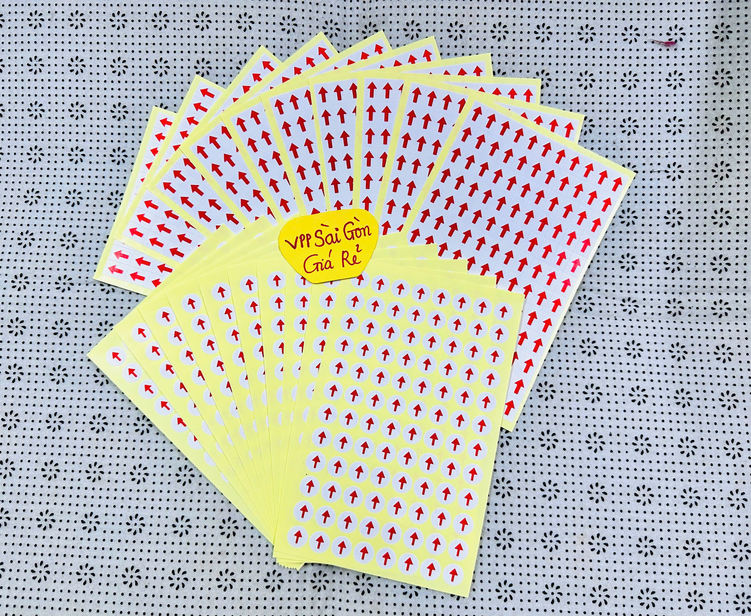 Xấp 10 Tờ Tomy Hình Mũi Tên 1320 Hình, Decan Hình Dán Mũi Tên Đánh Dấu Lỗi Sản Phẩm