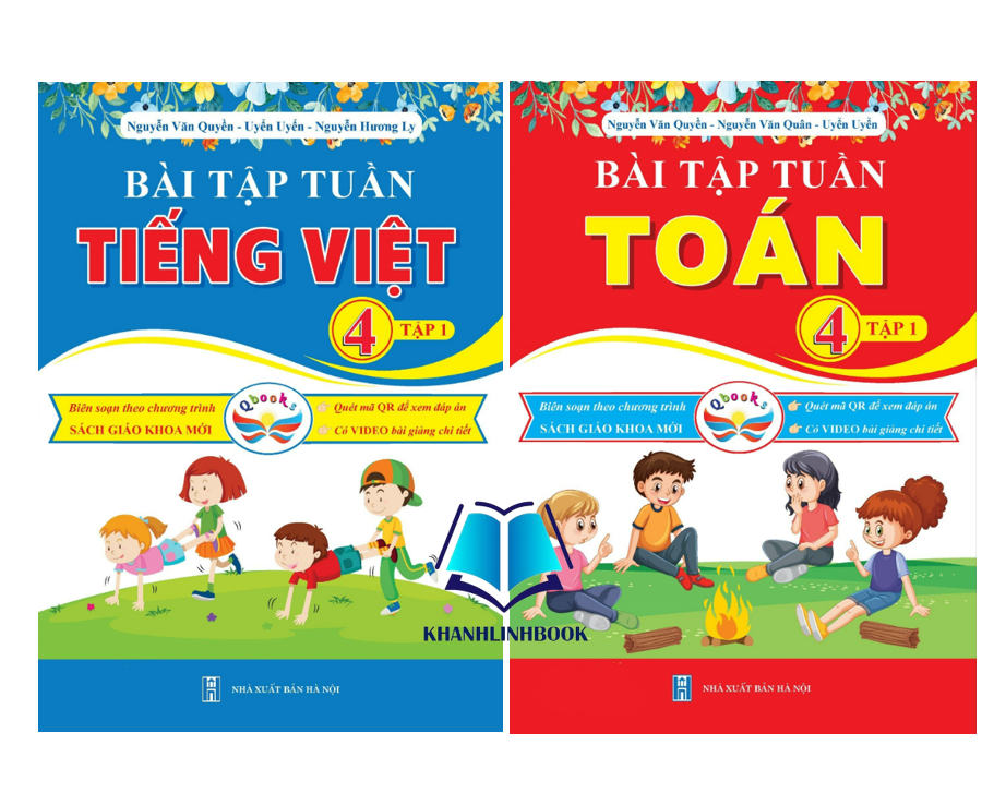 Sách - Combo Bài Tập Tuần Toán và Tiếng Việt Lớp 4 - Tập 1 - Cánh Diều