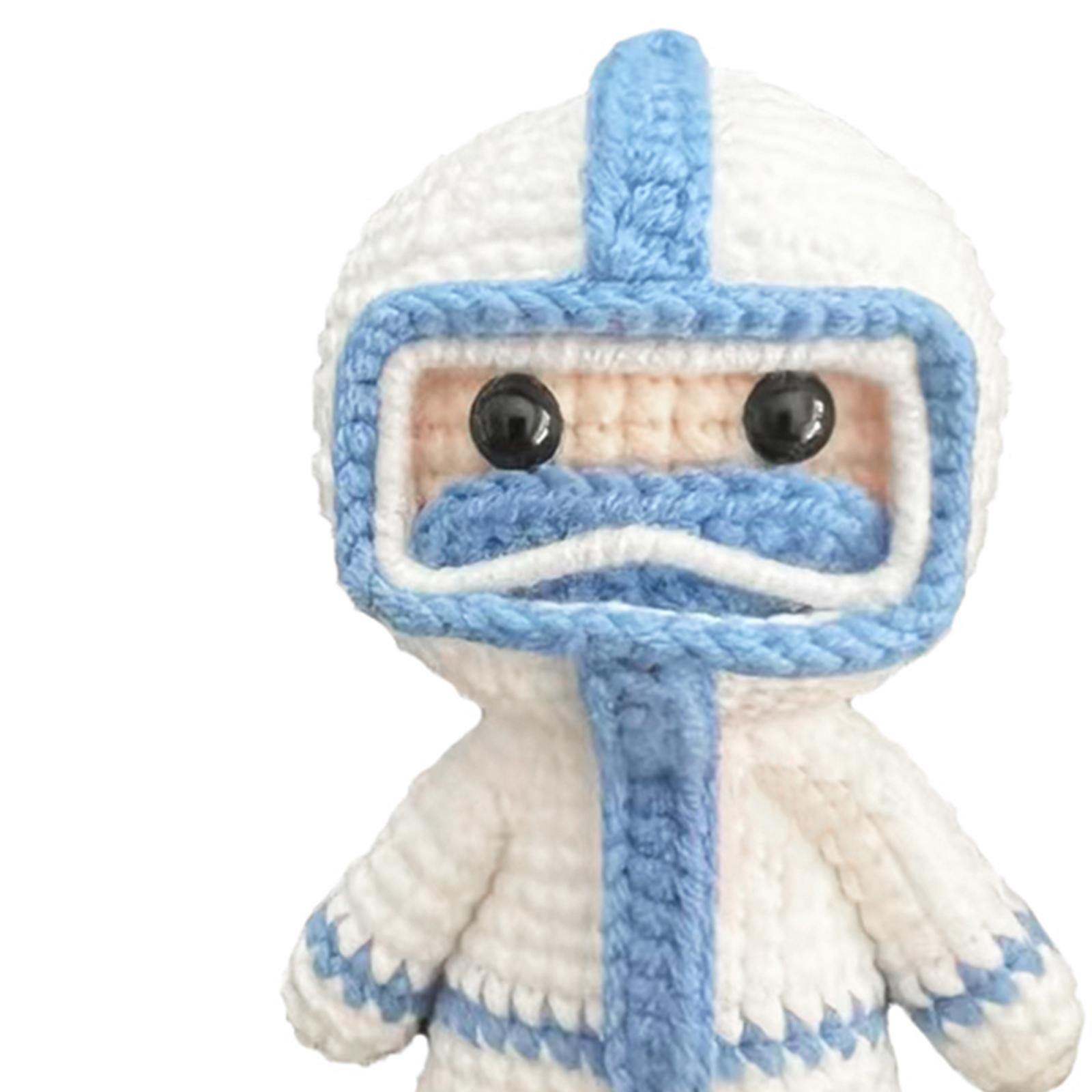 Handmade Crochet Kit for Beginner Crocheting Crafts Make Your Own Doll Starter Pack Hand Knitting Toy Accessories DIY for Experts Knitting