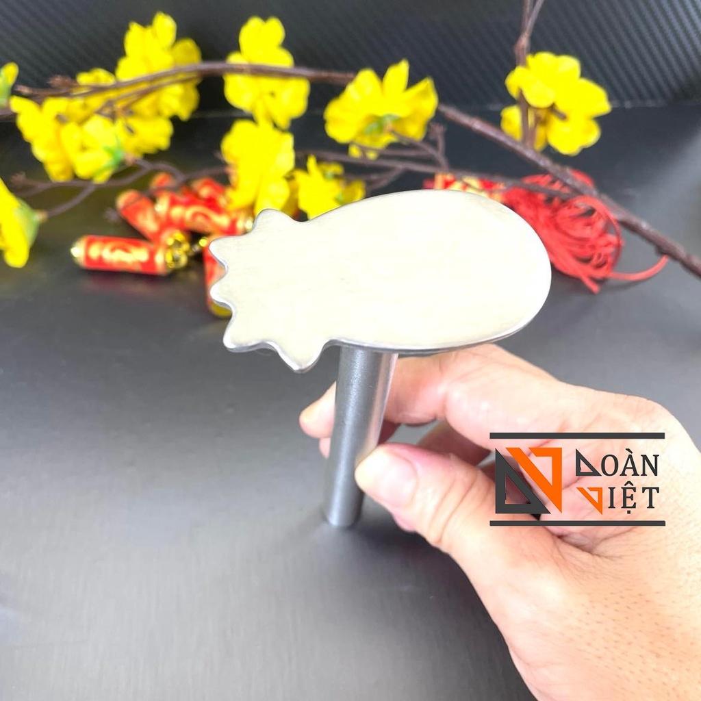 BỘ 10 khuôn BÁNH DỨA ĐÀI LOAN + DỤNG CỤ NHẤN - bánh cookies dứa , bánh trái thơm - Khuôn dày, đẹp, sắc nét