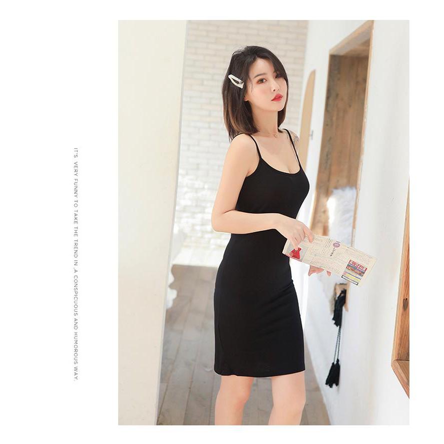 Đầm dáng ôm 2 dây siêu tôn dáng