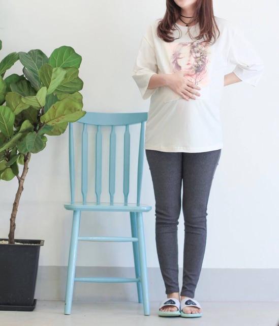 Quần LEGGING BẦU cạp trễ không cấn bụng