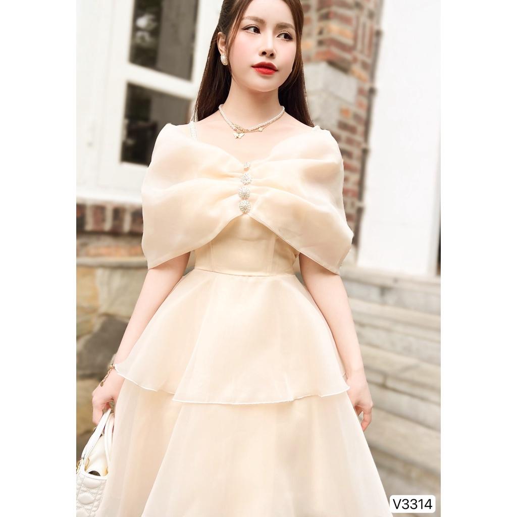 Đầm Thiết Kế Jea Dress Chất Liệu Vải Oganza Cao Cấp - Đầm Dự Tiệc Đủ Size SMLXL