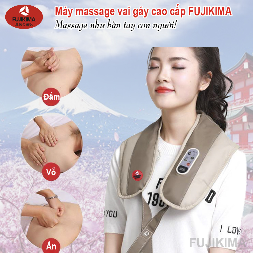 Gối Massage Hồng Ngoại Cao Cấp FUJIKIMA FJ-488K CHÍNH HÃNG