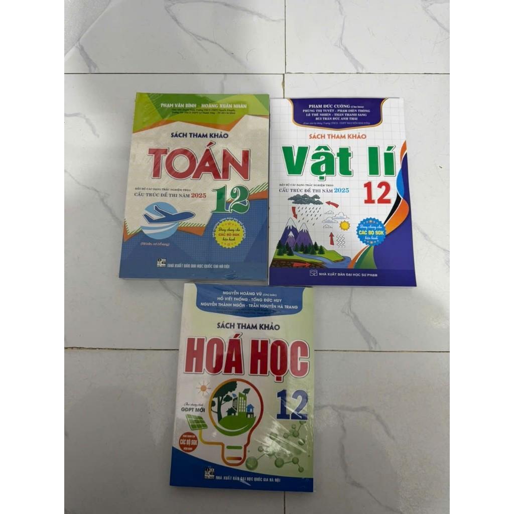 Combo sách tham khảo Toán 12 + Vật Lí 12 + Hóa Học 12 (Theo chương trình GDPT mới) HA