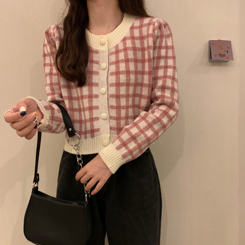 Áo len cardigan nữ dáng ngắn thời trang thu đông