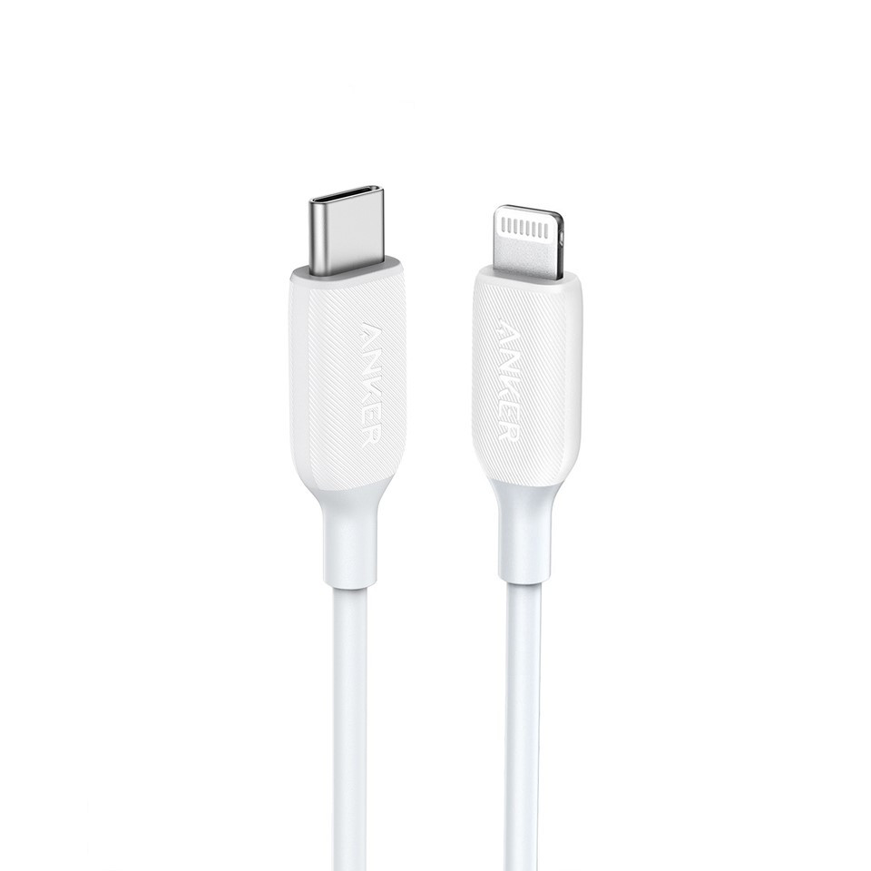 Dây Cáp Anker PowerLine III USB-C to Lightning, 0.9m - A8832H21 (Trắng) - Hàng Chính Hãng