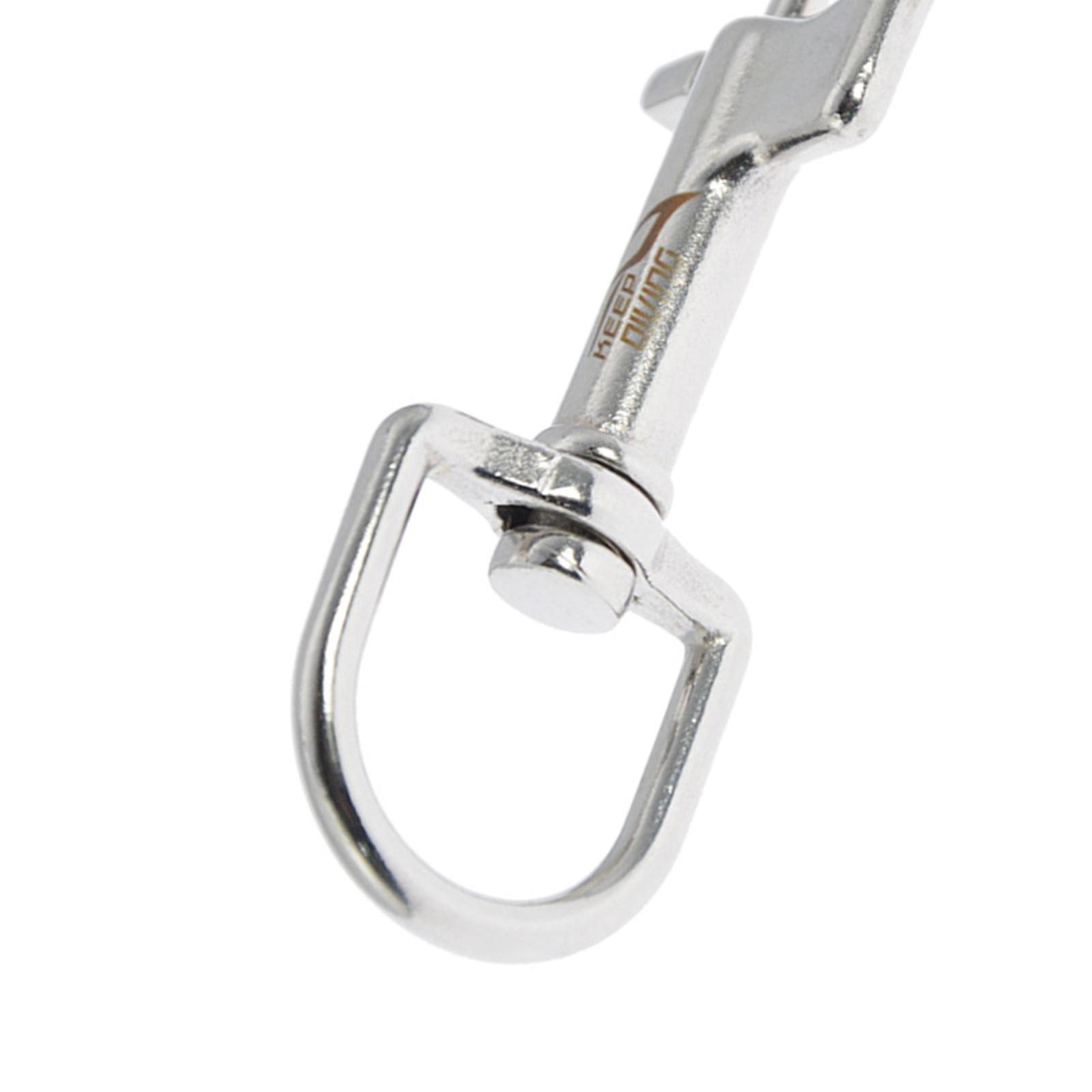 2xStainless Steel Swivel  Snap Hook Clip Scuba Diving 100mm Single Ended