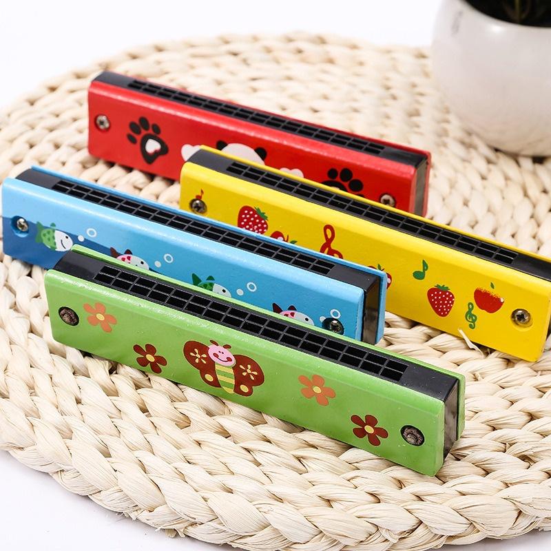 Đồ chơi kèn harmonica gỗ 16 lỗ cho bé giá rẻ