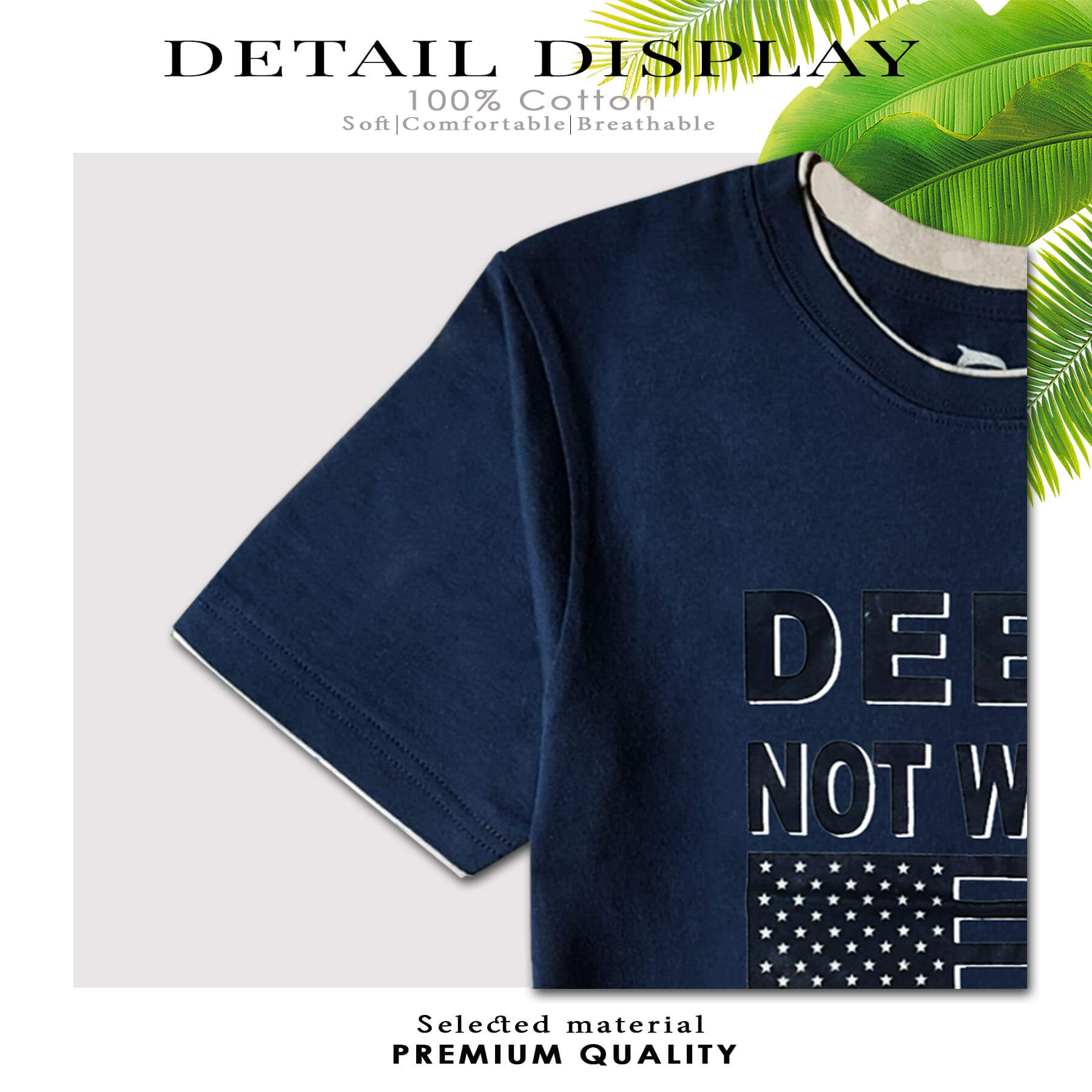 BỘ THUN BÉ TRAI CATRIO là bộ phông QUẦN ĐÙI+ÁO NGẮN TAY trẻ em từ 13T-16T in DEEDS màu NAVY