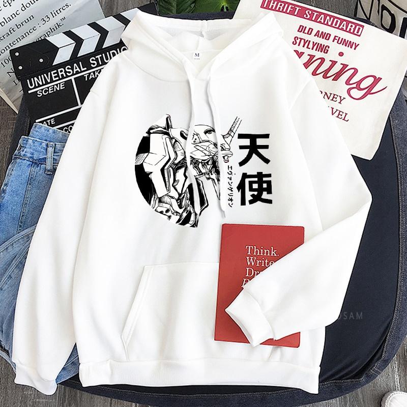Áo Hoodie Nam Họa Tiết Hoạt Hình Evangelion Manga Thời Trang Hàn Quốc