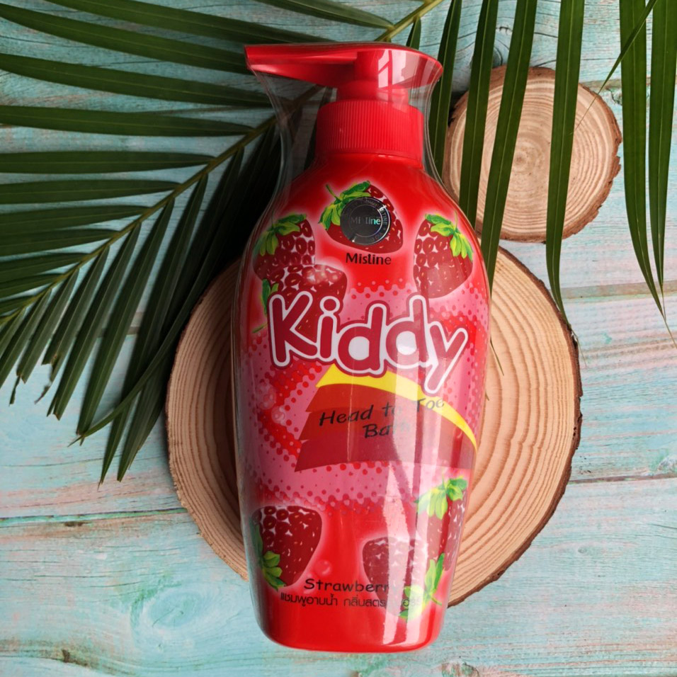 SỮA TẮM GỘI TOÀN THÂN TRẺ EM MISTINE KIDDY HEAD TO TOE BATH STAWBERRY