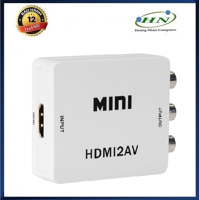 Bộ Chuyển Đổi Tín Hiệu HDMI sang AV Full HD 1080p - Trắng -hn