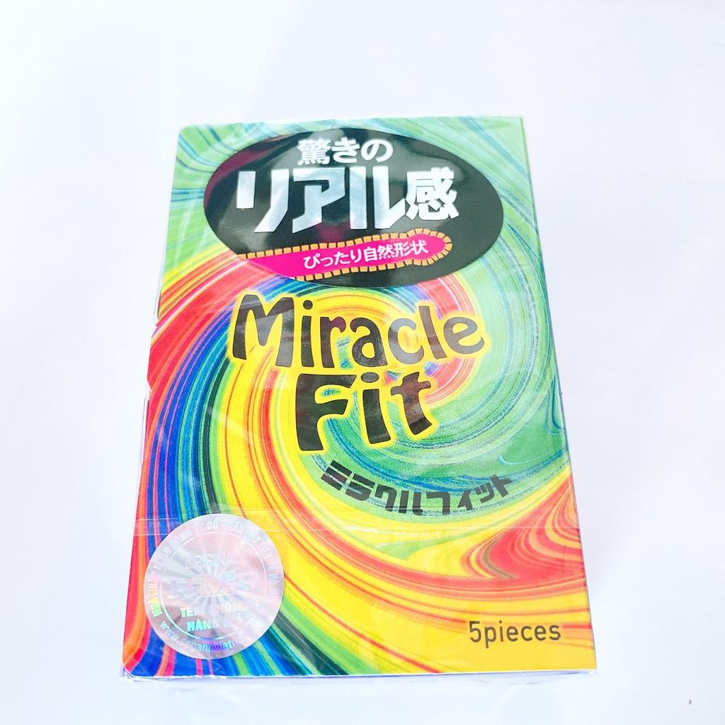 Bao cao su Sagami Miracle Fit Siêu mỏng, Ôm sát - Hộp 10 bao