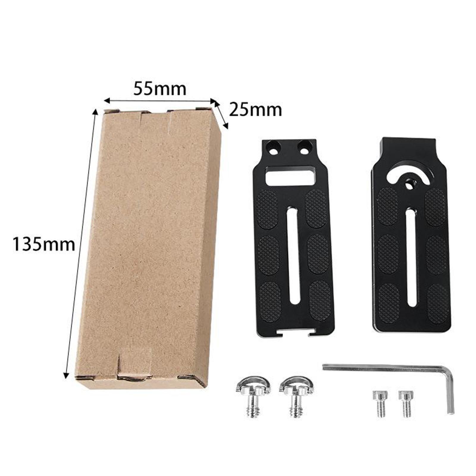 Universal Quick Release L Shaped Bracket Mount Adapter For DSLR Camera Black