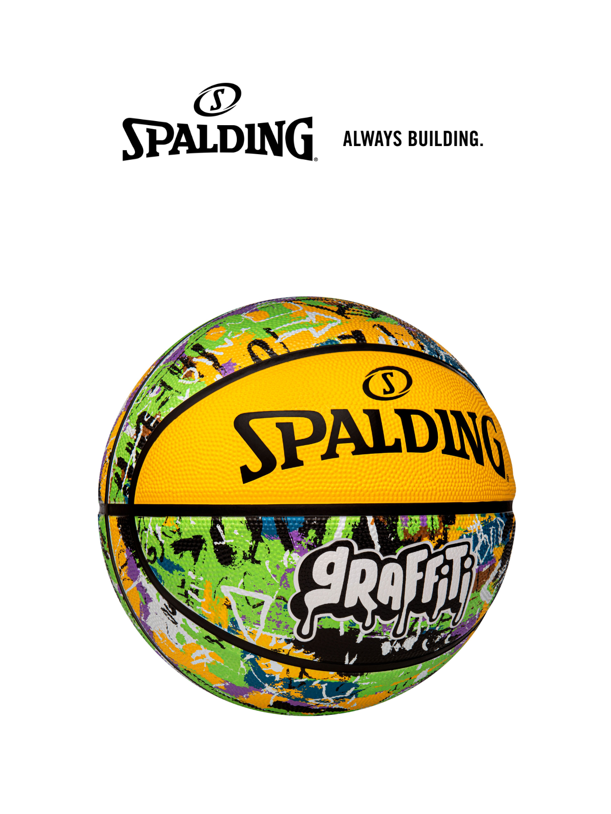 Bóng rổ Spalding Green Yellow Graffiti Size 7