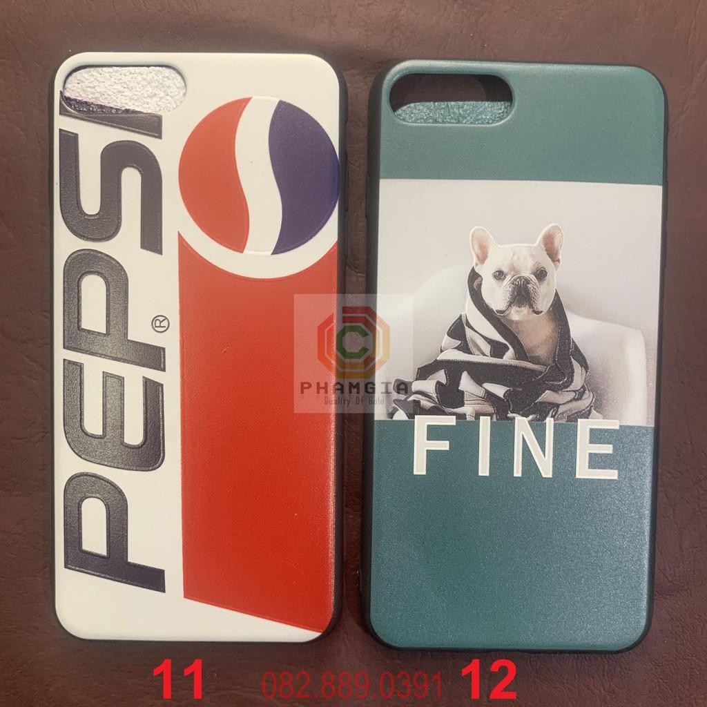 Ốp lưng cho iphone 7Plus in hình đẹp, viền dẻo đen silicon