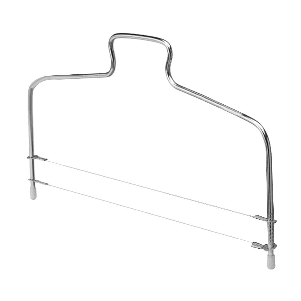 Adjustable Cake Leveler Cutter Slicer Stainless 2 Blades Cake Cutter