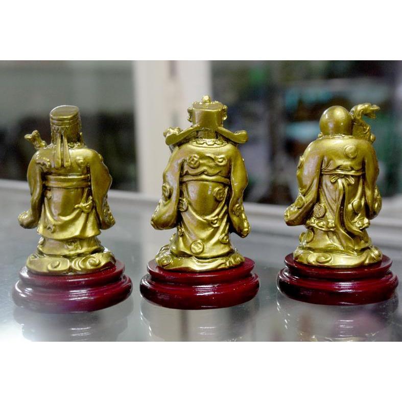 Bộ tượng Tam Đa-Ba ông Phúc Lộc Thọ có đế cao 9cm-Nhiều mẫu