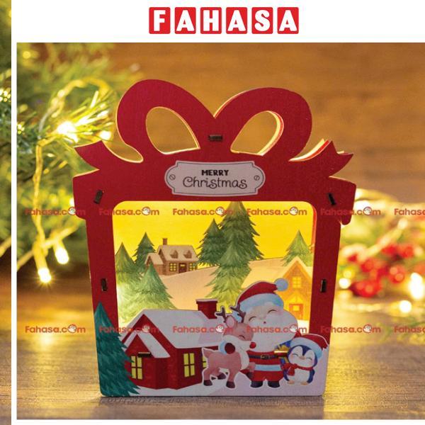 Đèn Gỗ Trang Trí Giáng Sinh - Bách Mộc - Hộp Quà Cây Thông