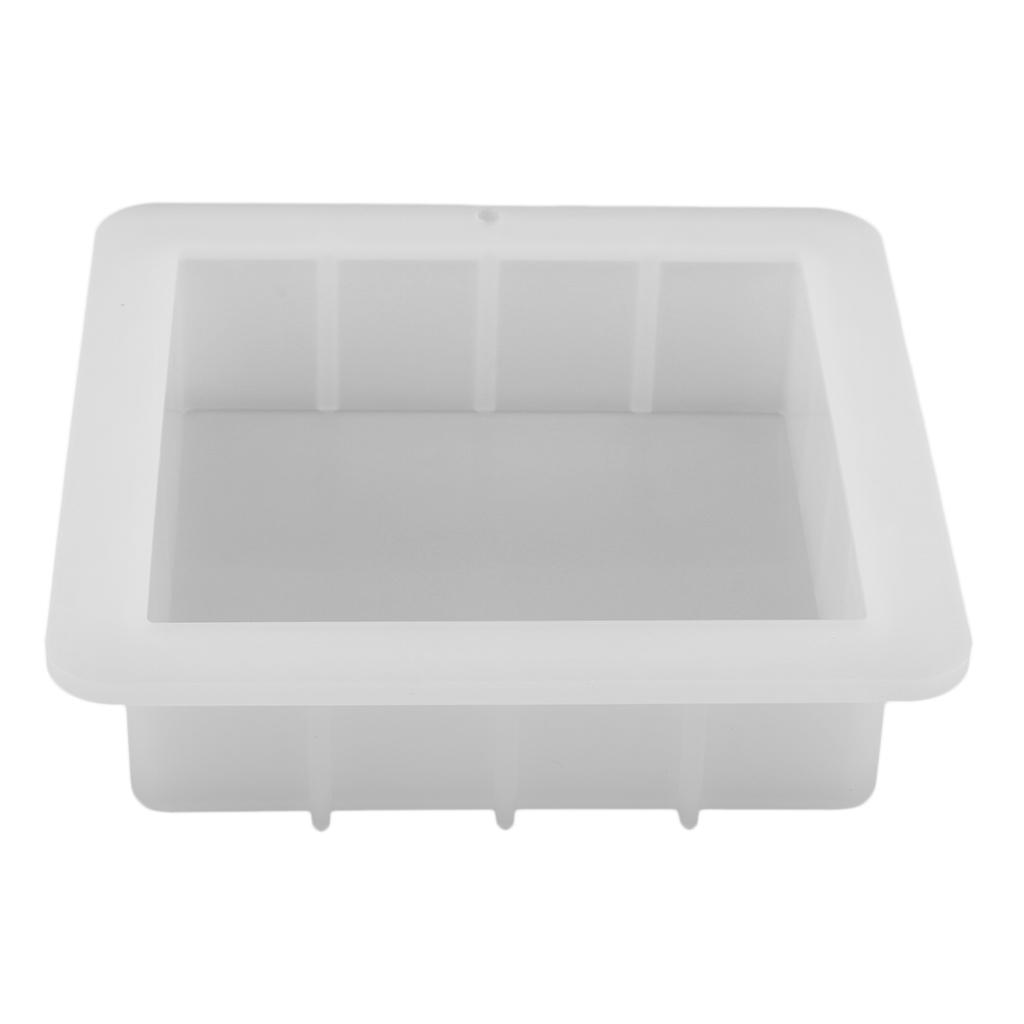 Square Silicone Soap Mold Easy Removal Handmade Soap Loaf Mould Baking Tools