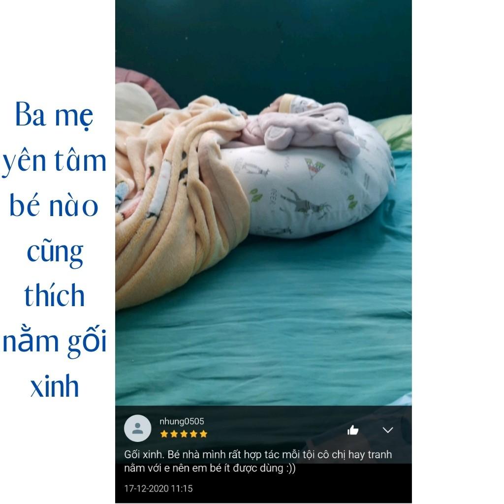 Gối Chống Trào Ngược ️TẶNGQUÀ️ Gối Đa Năng Chữ C cho bé sơ sinh ngủ ngon hết nôn trớ